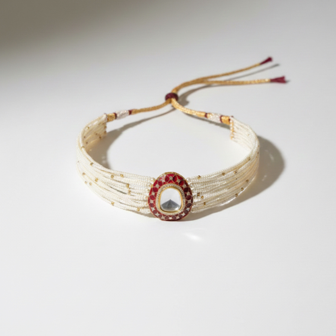 Moissanite Choker Necklace Earring Set