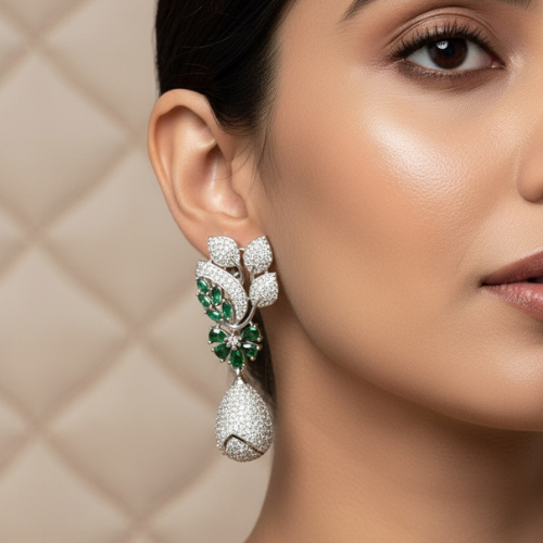 Leaf Drop Earrings