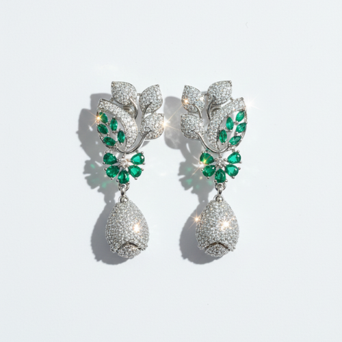 Leaf Drop Earrings