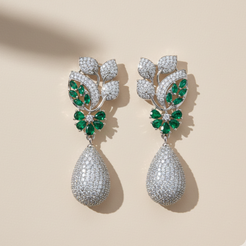 Leaf Drop Earrings
