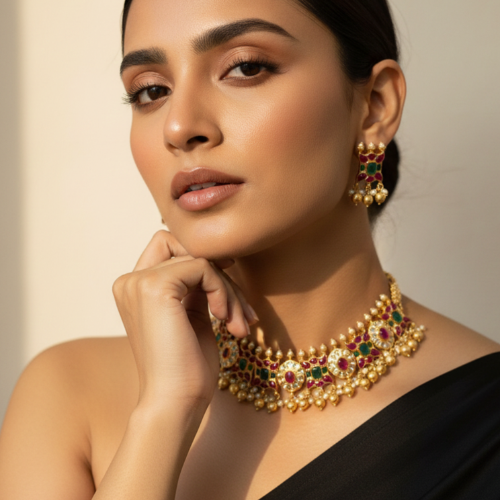 Traditional Brass Choker Necklace
