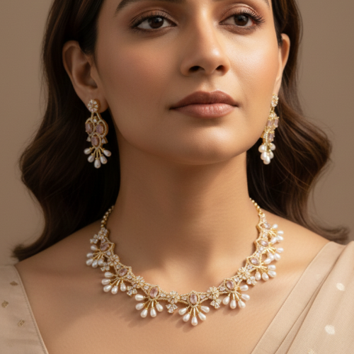 Tarini- Elegant Bridal & Party Wear necklace set