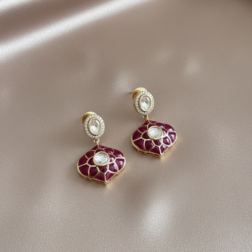 Royal Ruby & Moissanite Heritage Necklace Set